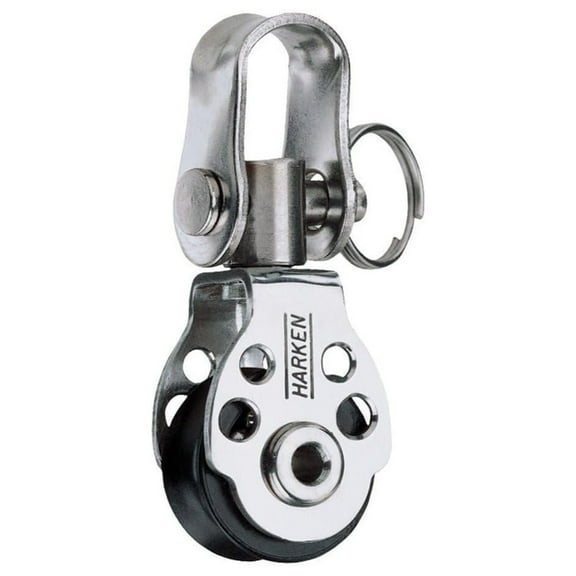 16mm Block with Swivel - Heavy Duty Rigging Block - Marine Grade - Pulley Wheel for Rope - Sailing, Lifting, Stage Equipment No Color One Size