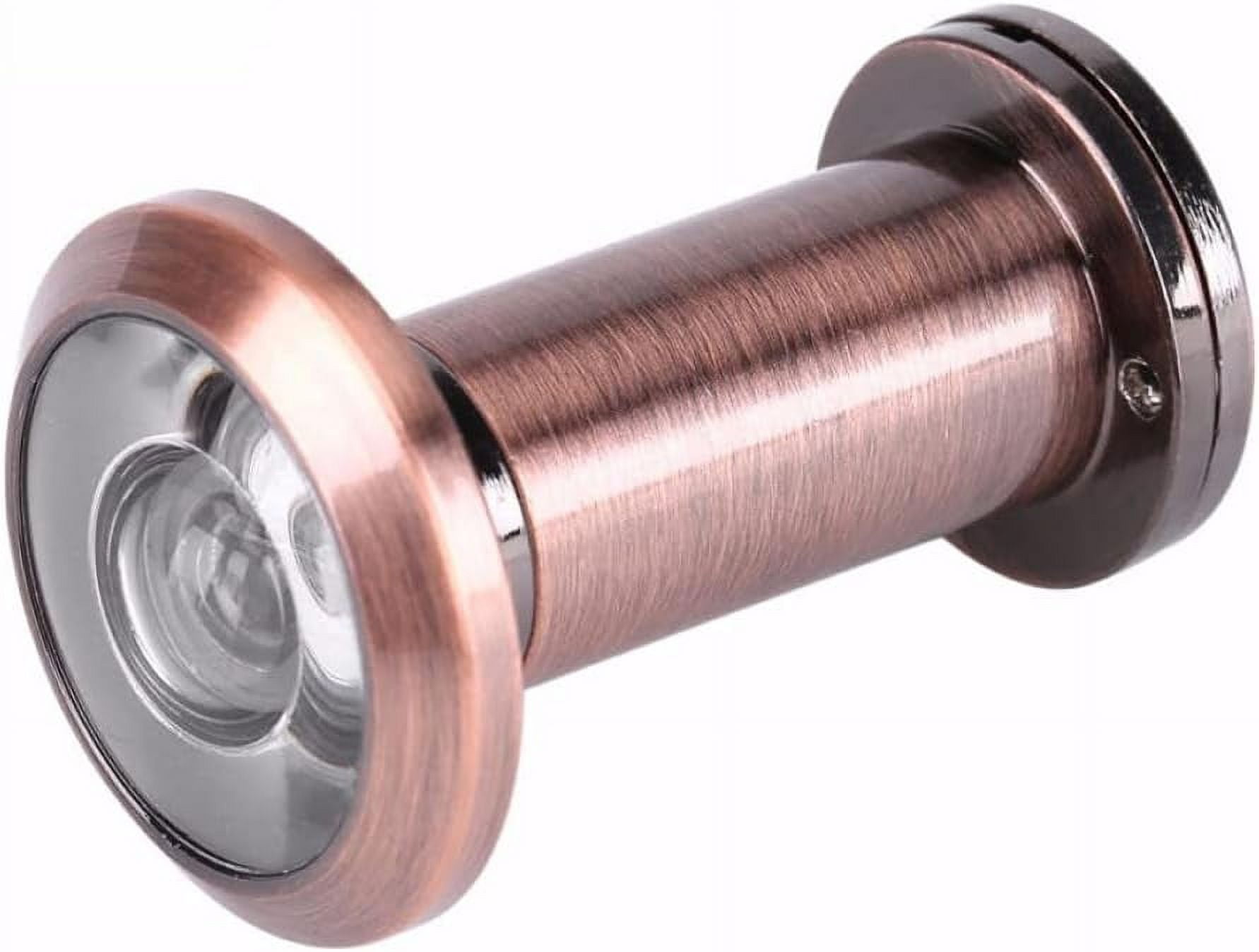 IRONZONEu00ae Standard Style Door Viewer Wide Angle Security Polished Chrome, Peephole, Peek Hole, Door Hole, Spyhole, Wide Angle Security In Polished Chrome Finish