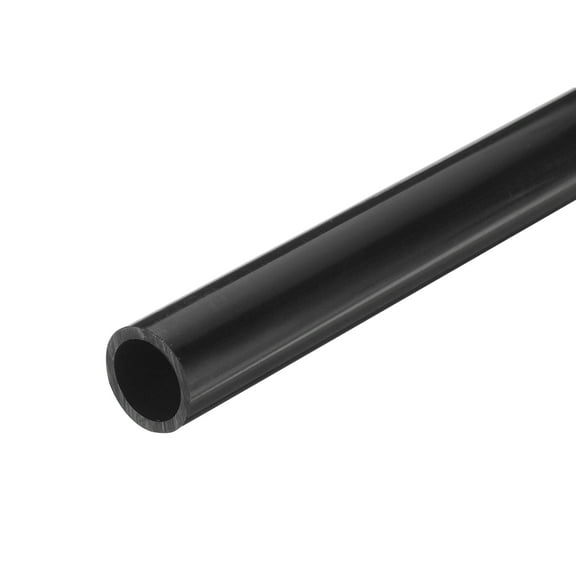 Uxcell Rigid Round Pipe Black 0.63 x 0.79"(ID*OD) High Impact for Water Pipe Crafts Cable Sleeve