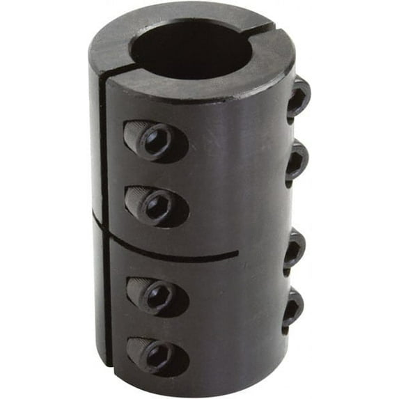 16mm Inside x 34mm Outside Diam, Two Piece Rigid Coupling without Keyway