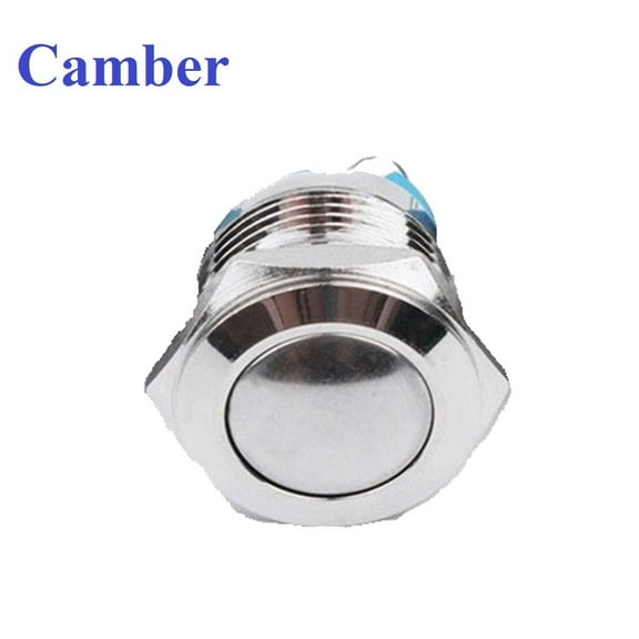 16mm Metal Waterproof Momentary Push Button Switch, 12V On/Off, Ip66 Rated, Brass Construction for Industrial Use