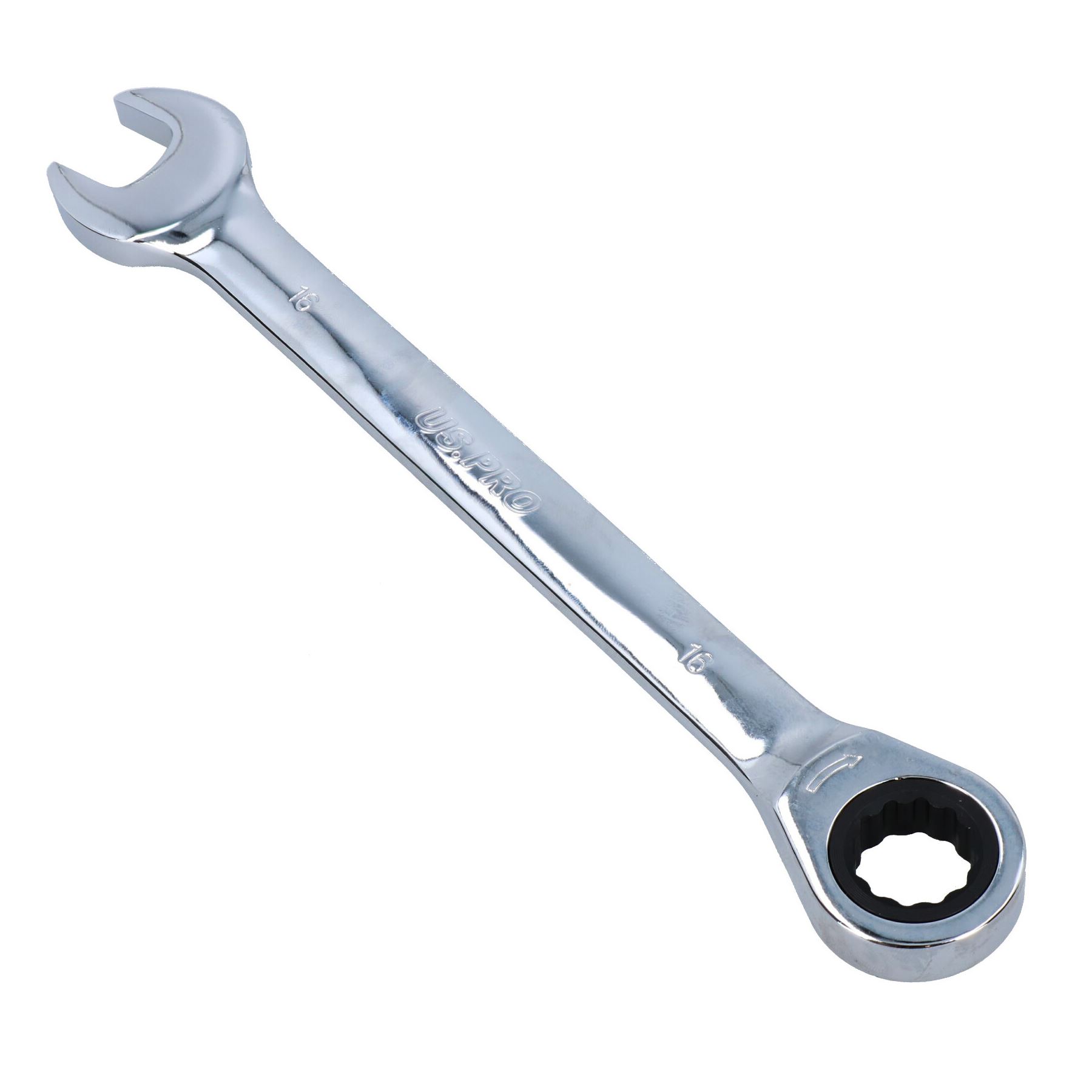 18mm Metric Ratchet Wrench - 72-Tooth, Combination (Open & Ratcheting Box End), Chrome Vanadium Steel