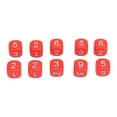 thumbnail image 1 of 16mm Number Dice, Round Corner 20PCS Intelligence Develop Polyhedral Dice Set  For Numeral Teaching Red,White,Black, 1 of 8