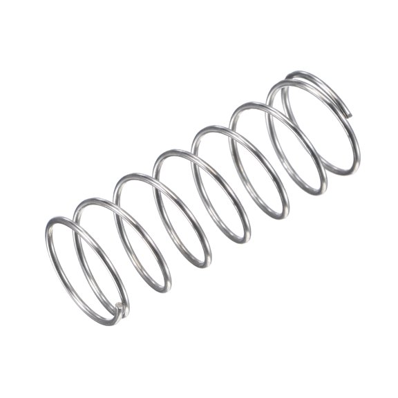 16mmx1mmx40mm 304 Stainless Steel Compression Spring 5.9N Load Capacity, 10pcs