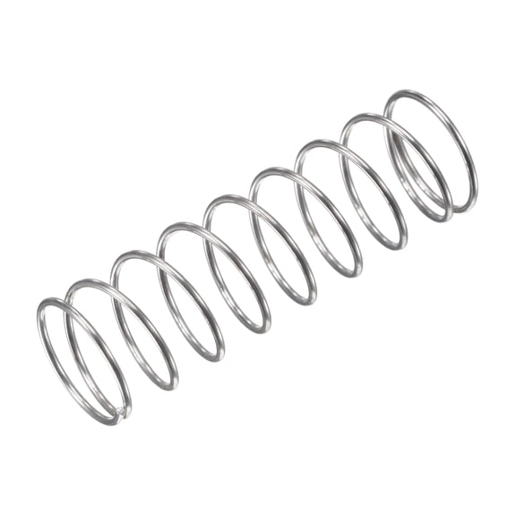 16mmx1mmx50mm 304 Stainless Steel Compression Spring 5.9N Load Capacity, 10pcs