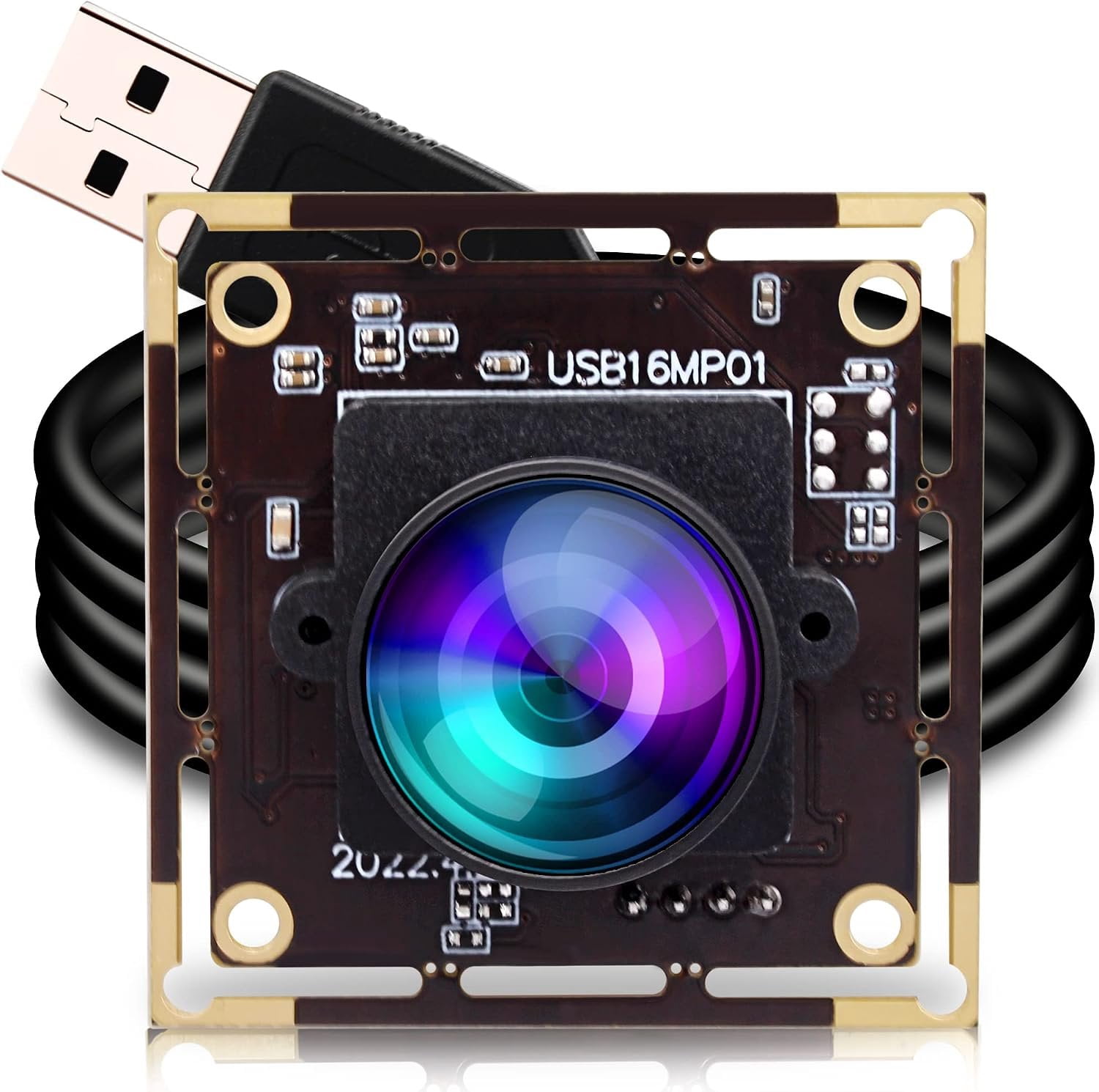 16mp Wide Angle USB Camera for 180degree Fisheye Lens Webcam Board Mini ...