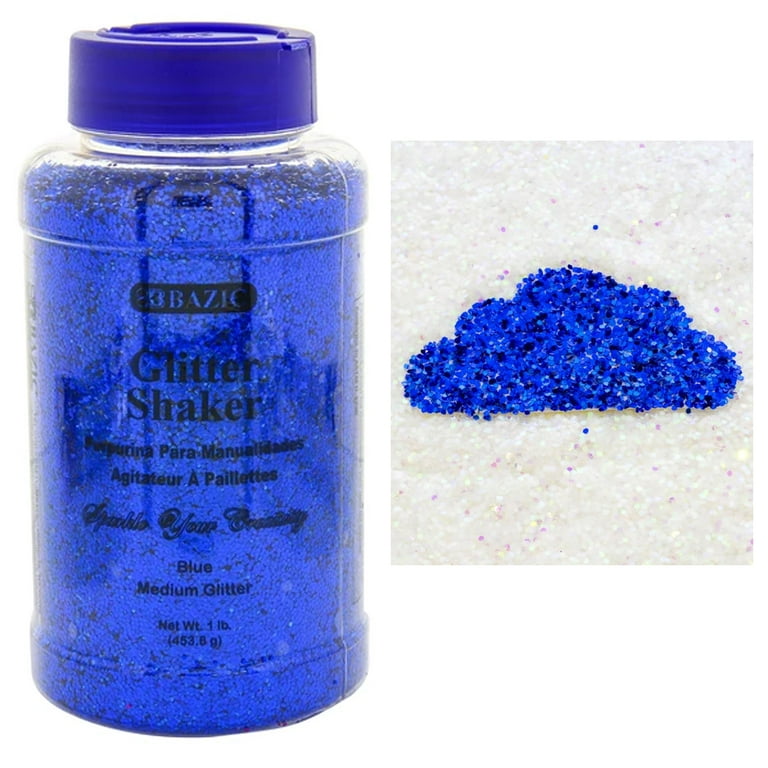 16oz BAZIC Blue Glitter Shaker Bottle 1lb Sparkle Slime Art Crafts Kids  Project