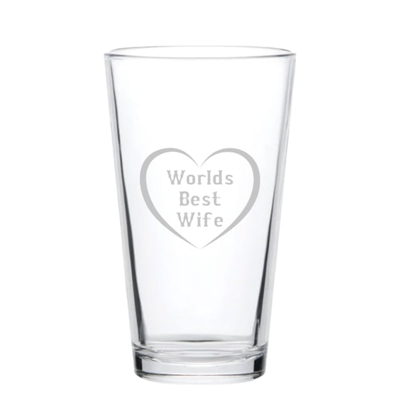 16oz Beer Mug - Worlds Best Wife