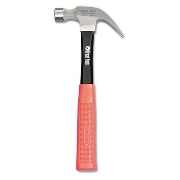 16oz Claw Hammer w/High-Visibility Orange Fiberglass Handle