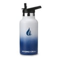 thumbnail image 1 of 16oz (Fluid Ounces) Standard Mouth Hydro Cell Stainless Steel Water Bottle Navy/White, 1 of 3