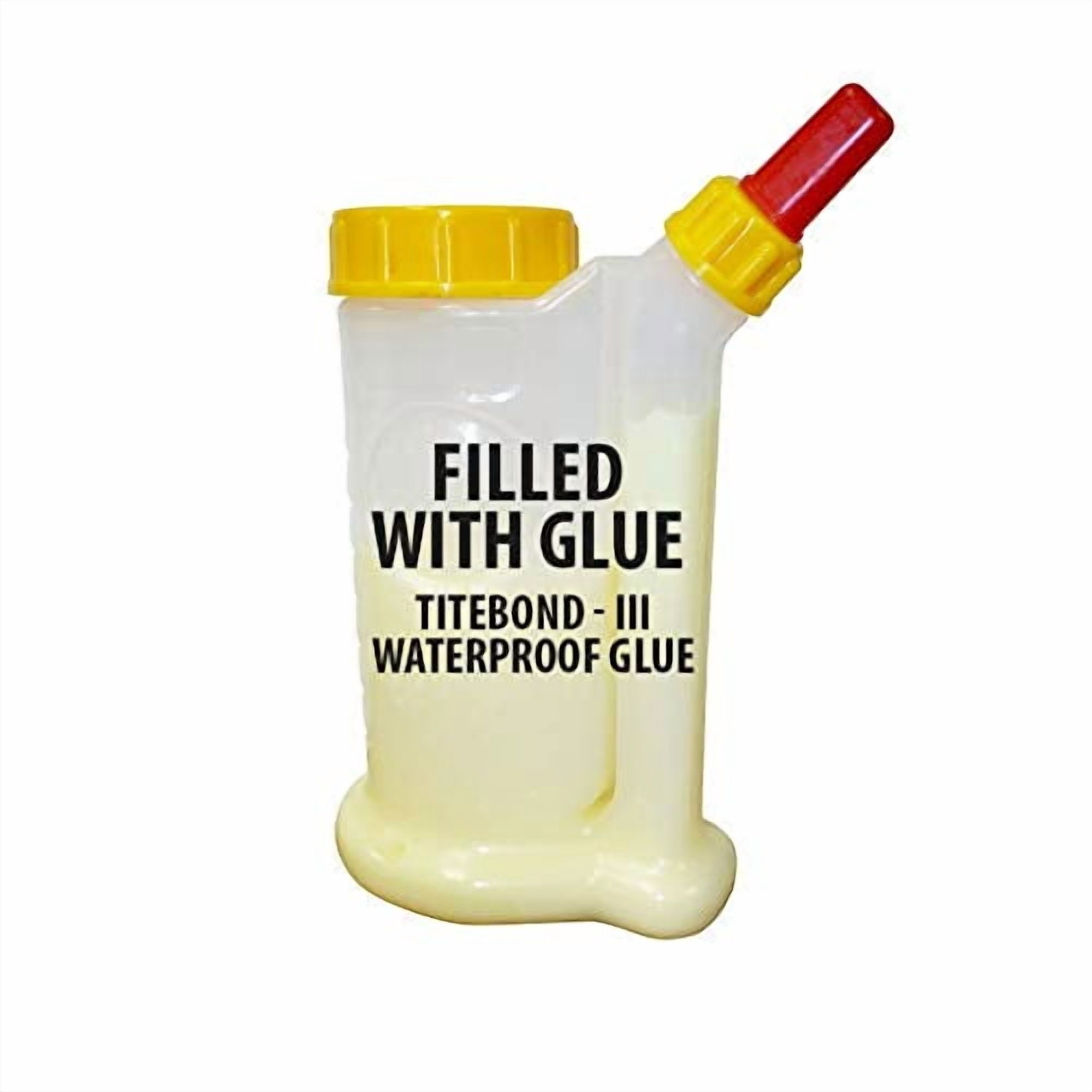 16oz Glu Bud Glubotle Glue Bottle Filled with Titebont - III Waterproof Glue