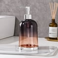 thumbnail image 1 of 16oz Hand Sanitizer Dispenser, Refillable Soap Dispenser Pump for Bathroom and Kitchen Countertop, Plastic Liquid Soap Container for Office, Home, Restroom, Modern Clear Design, 1 of 6