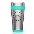 thumbnail image 1 of 16oz Insulated Stainless Steel Travel Mug Coffee Mug Tumbler 1776 Betsy Ross American Flag (Teal), 1 of 1