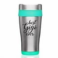 thumbnail image 1 of 16oz Insulated Stainless Steel Travel Mug Coffee Mug Tumbler Best Gigi Ever Grandma Grandmother (Teal), 1 of 1