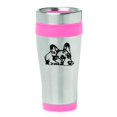 thumbnail image 1 of 16oz Insulated Stainless Steel Travel Mug Coffee Mug Tumbler Corgi Puppy (Pink), 1 of 1