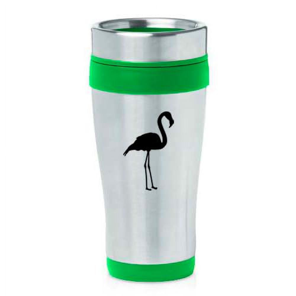 16oz Insulated Stainless Steel Travel Mug Coffee Mug Tumbler Flamingo