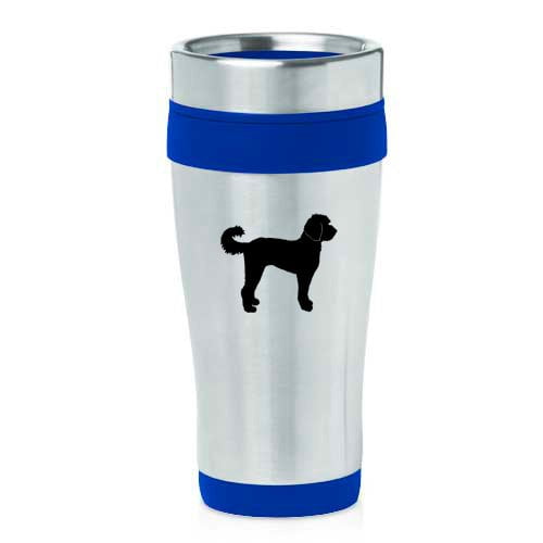 16oz Insulated Stainless Steel Travel Mug Labradoodle (Blue)