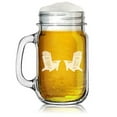 thumbnail image 1 of 16oz Mason Jar Glass Mug w/Handle Gift Adirondack Chairs, 1 of 1