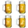 thumbnail image 1 of 16oz Mason Jar Glass Mug w/Handle Gift Set of 4 Chihuahua Collection, 1 of 1