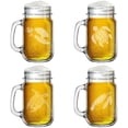 thumbnail image 1 of 16oz Mason Jar Glass Mug w/Handle Gift Set of 4 Sea Turtle Collection, 1 of 1