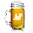 thumbnail image 1 of 16oz Mason Jar Glass Mug w/Handle Shihtzu, 1 of 1