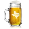 thumbnail image 1 of 16oz Mason Jar Glass Mug w/Handle Texas Home, 1 of 1