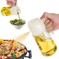 thumbnail image 1 of 16oz Olive Oil Dispenser Bottle, 2 in 1 Oil Dispenser and Oil Sprayer for Cooking, Air Fryer, Salad, BPA-Free 470ml Olive Oil Sprayer for Kitchen White, 1 of 11