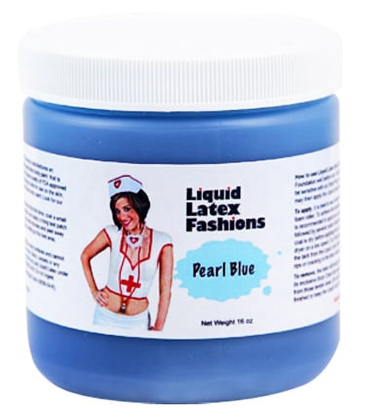16oz Pearl Blue Liquid Latex *Ammonia Free* Body Paint
