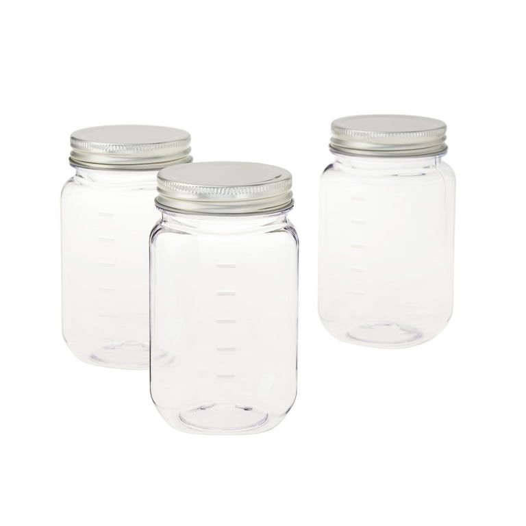 16 oz Plastic Jars - Wide Mouth Plastic Jars