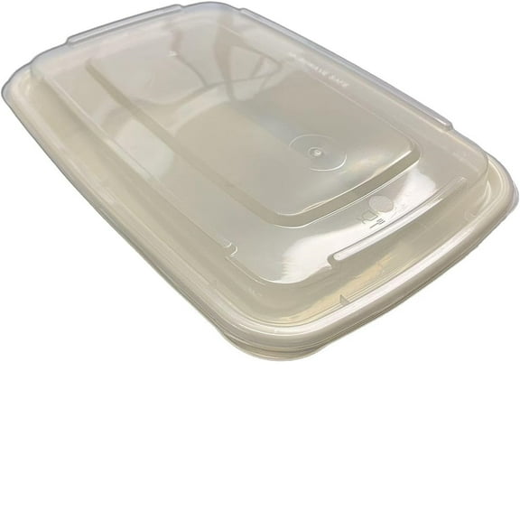 16oz Rectangular PP Food Storage Container Earthen Color (150 Count)