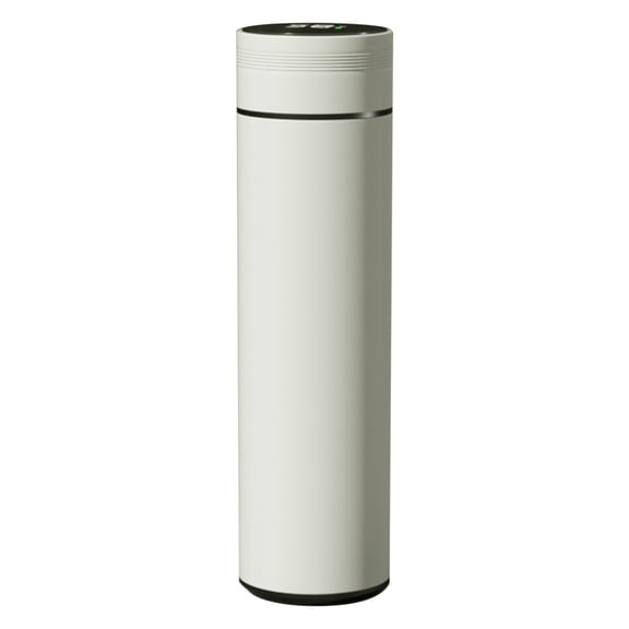 16oz Smart Water Bottle with Temperature Display - Vacuum Insulated Stainless Steel Coffee/Tea Tumbler with Leakproof Lid, Gift-Ready for Office, Gym & Travel (White)