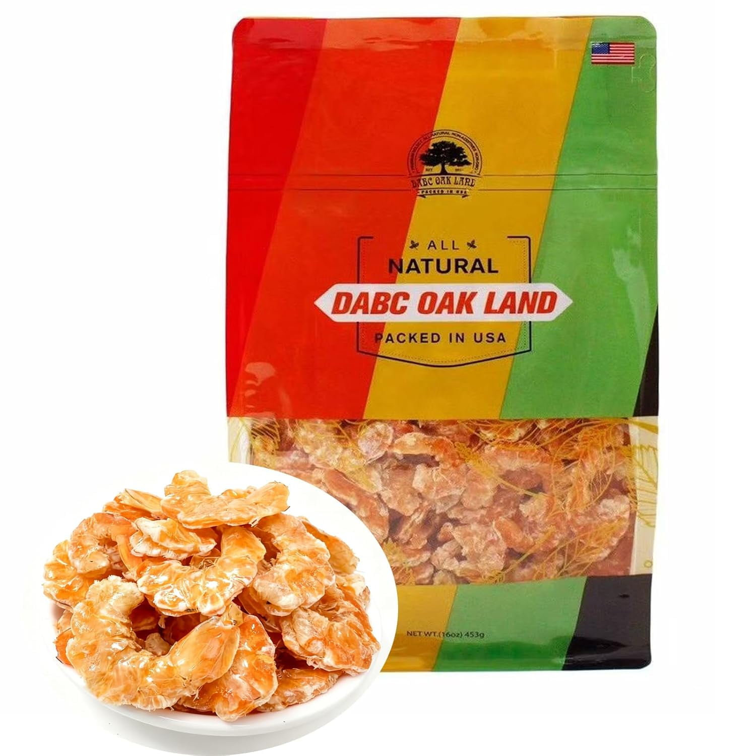 16oz Sun Died Florida Shrimp Dried Seafood Fresh-Caught Dehydrated for Snacks, Seafood Salad, Pad Thai, or Soup16oz/bag