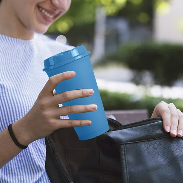 16oz Thermoplastic Cup Pp Color Changing Cup Cartoon Milk Tea Coffee