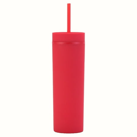 16oz Tumbler with Lid and Straw Reusable Plastic Travel Cup Spill-Proof Water Coffee Juice Acrylic Cup