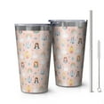 thumbnail image 1 of 16oz Tumblers Colorful Princess Swan Pattern Stainless Steel Vacuum Insulated Double Wall Travel Tumbler Cups Mug with Lid and Straw,Cleaning Brush for Coffee,Tea, 1 of 4