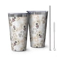 thumbnail image 1 of 16oz Tumblers Cute Golden Retriever Stainless Steel Vacuum Insulated Double Wall Travel Tumbler Cups Mug with Lid and Straw,Cleaning Brush for Coffee,Tea, 1 of 4