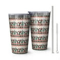 thumbnail image 1 of 16oz Tumblers Multicolor Christmas Tree Pattern Stainless Steel Vacuum Insulated Double Wall Travel Tumbler Cups Mug with Lid and Straw,Cleaning Brush for Coffee,Tea, 1 of 4