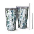 thumbnail image 1 of 16oz Tumblers Pioneer Flower Floral Print Pattern Stainless Steel Vacuum Insulated Double Wall Travel Tumbler Cups Mug with Lid and Straw,Cleaning Brush for Coffee,Tea, 1 of 4