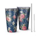 thumbnail image 1 of 16oz Tumblers Pioneer Flower Stainless Steel Vacuum Insulated Double Wall Travel Tumbler Cups Mug with Lid and Straw,Cleaning Brush for Coffee,Tea, 1 of 4