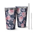 thumbnail image 1 of 16oz Tumblers Pioneer Flower Stainless Steel Vacuum Insulated Double Wall Travel Tumbler Cups Mug with Lid and Straw,Cleaning Brush for Coffee,Tea, 1 of 4