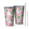 thumbnail image 1 of 16oz Tumblers Pioneer Flower Stainless Steel Vacuum Insulated Double Wall Travel Tumbler Cups Mug with Lid and Straw,Cleaning Brush for Coffee,Tea, 1 of 4