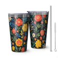 thumbnail image 1 of 16oz Tumblers Pioneer Flower Stainless Steel Vacuum Insulated Double Wall Travel Tumbler Cups Mug with Lid and Straw,Cleaning Brush for Coffee,Tea, 1 of 4