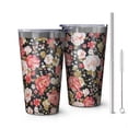 thumbnail image 1 of 16oz Tumblers Pioneer Flower Stainless Steel Vacuum Insulated Double Wall Travel Tumbler Cups Mug with Lid and Straw,Cleaning Brush for Coffee,Tea, 1 of 4