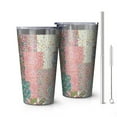 thumbnail image 1 of 16oz Tumblers Pioneer Flower Stainless Steel Vacuum Insulated Double Wall Travel Tumbler Cups Mug with Lid and Straw,Cleaning Brush for Coffee,Tea, 1 of 4