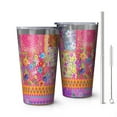 thumbnail image 1 of 16oz Tumblers Pioneer Flower Stainless Steel Vacuum Insulated Double Wall Travel Tumbler Cups Mug with Lid and Straw,Cleaning Brush for Coffee,Tea, 1 of 4