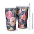 thumbnail image 1 of 16oz Tumblers Pioneer Flower Stainless Steel Vacuum Insulated Double Wall Travel Tumbler Cups Mug with Lid and Straw,Cleaning Brush for Coffee,Tea, 1 of 4