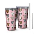 thumbnail image 1 of 16oz Tumblers Pit Bull Terrier Stainless Steel Vacuum Insulated Double Wall Travel Tumbler Cups Mug with Lid and Straw,Cleaning Brush for Coffee,Tea, 1 of 4