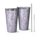 thumbnail image 1 of 16oz Tumblers Princess and Unicorn Pattern Stainless Steel Vacuum Insulated Double Wall Travel Tumbler Cups Mug with Lid and Straw,Cleaning Brush for Coffee,Tea, 1 of 4