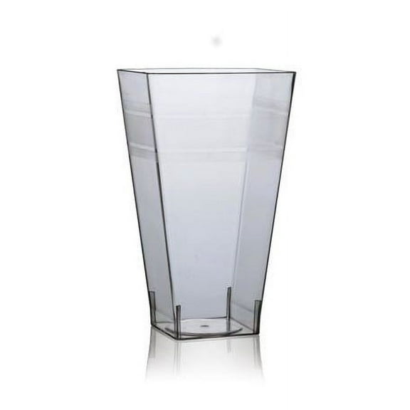 16oz. Wavetrends Square Clear Plastic Tumblers 14ct.