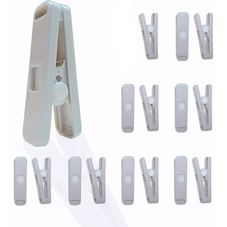 16pack Strong Plastic Clothespins-Heavy Duty Laundry Clothes Pins, Strong  Pinch Clips, Non-Slip Clothes Pegs, Hanger Clip, Rustless, Windproof,  Heatproof 